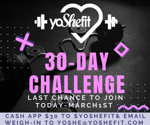 $30 To Join 30 Day Online Weight Loss Challenge Win $300 Contest is now Closed/Sold OuT