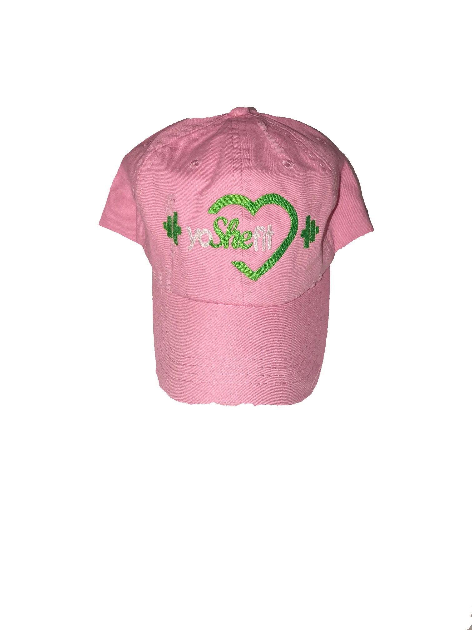 Pink Distressed Dad Hat